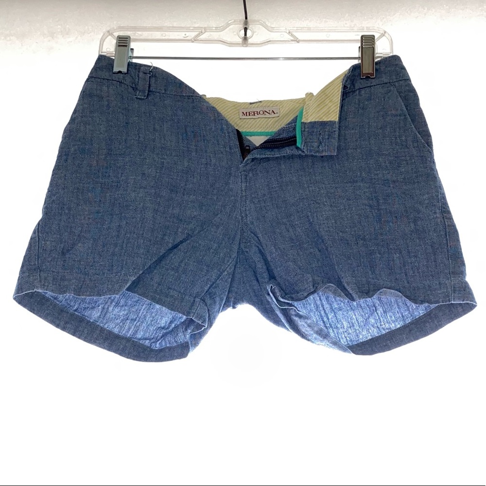 Merona - blue mid-thigh shorts